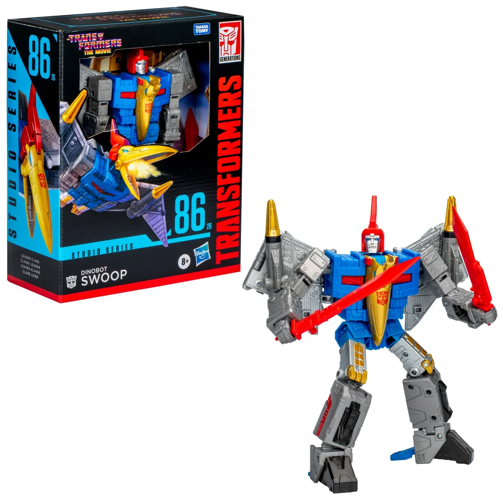 Hasbro Transformers Studio Series Leader The Transformers: The Movie 86-26 Dinobot Swoop 8.5” Action Figure, 8+ Image 1