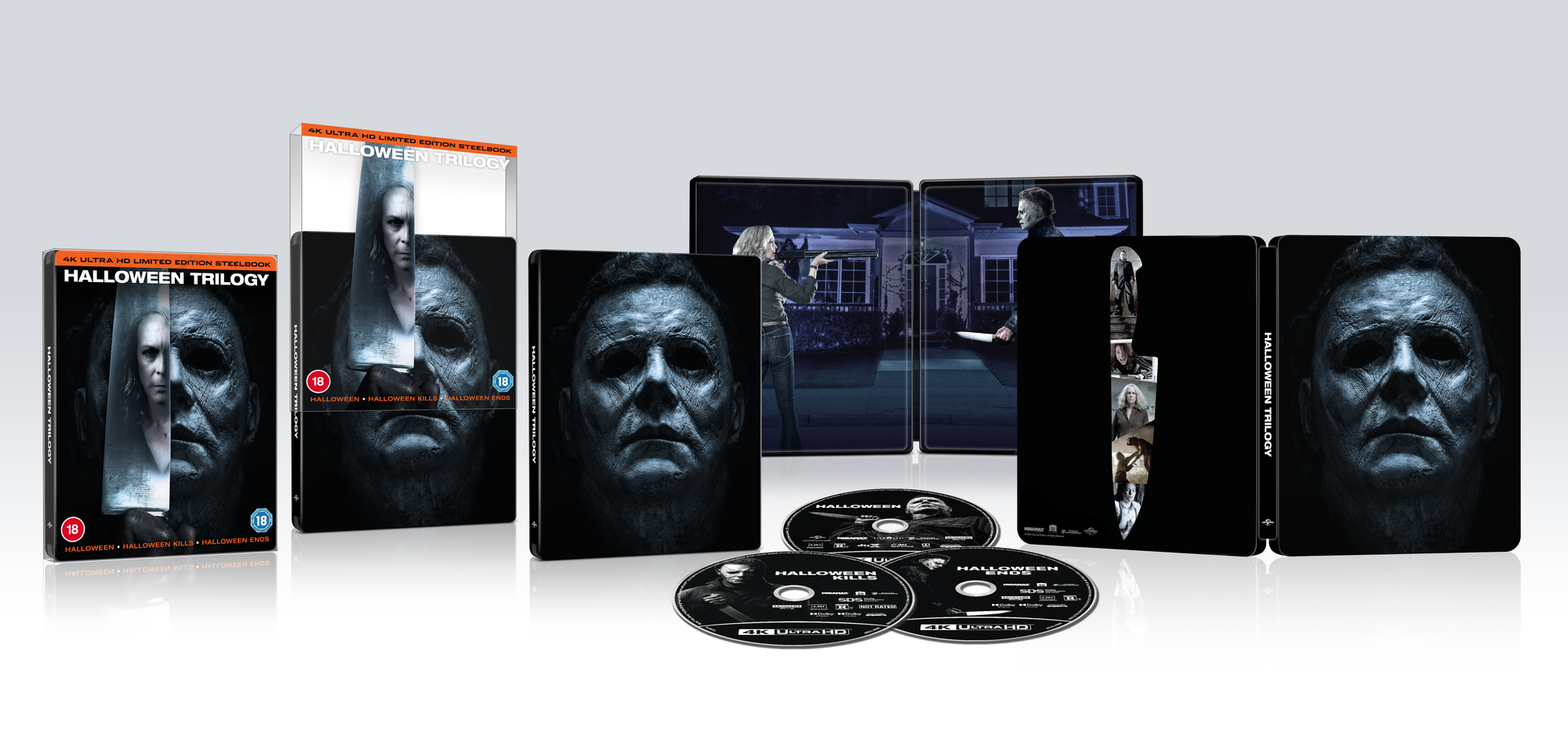 Halloween Trilogy UK Exclusive 4K Ultra HD Steelbook (With Slipcase) Image 1
