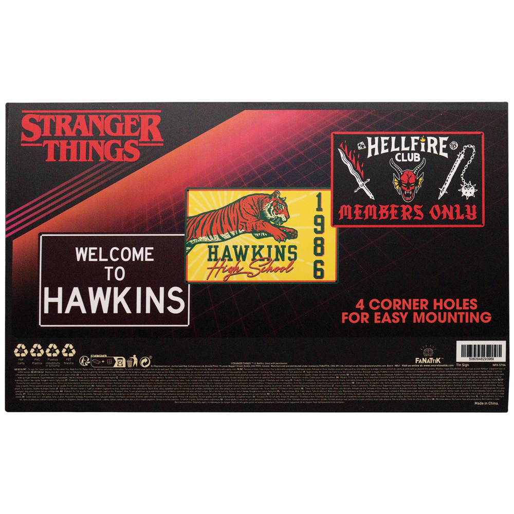 Stranger Things Set of 3 Tin Signs Image 1