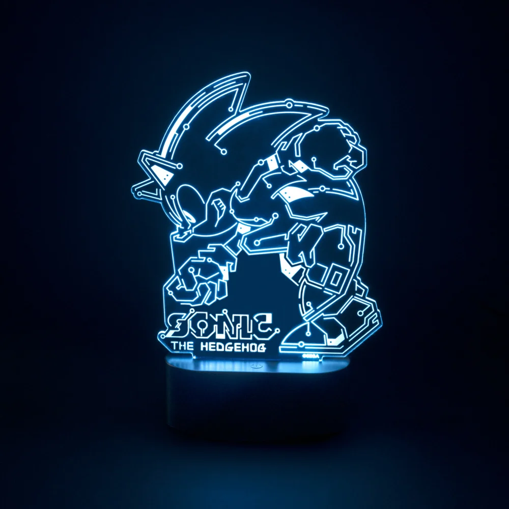 Sonic The Hedgehog Speed Circuit Led Table Lamp Image 1