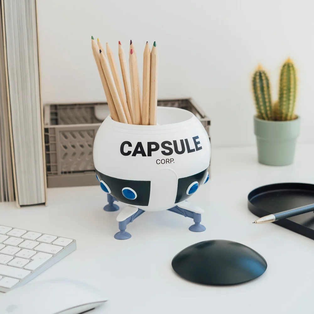 Dragon Ball Z Spaceship Capsule Corp Pen Holder Image 1