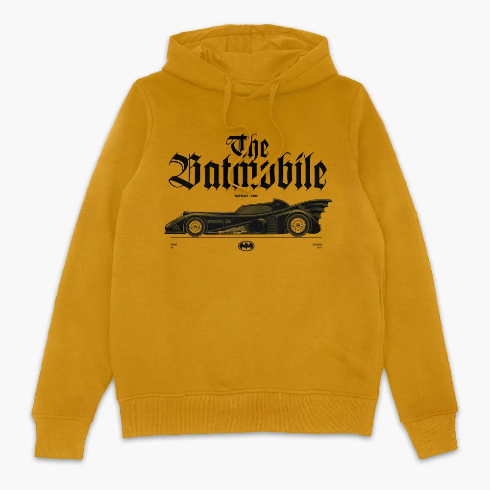 BATMAN Batmobile Profile Lt Hoodie - Mustard - L Image 1