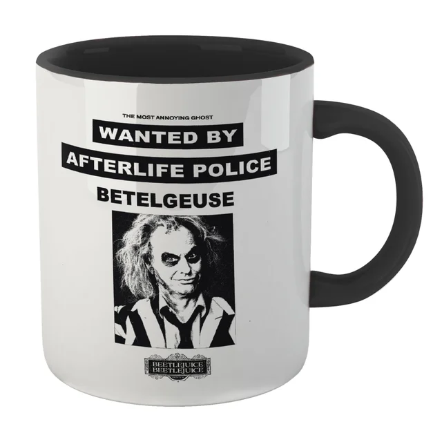 Beetlejuice Wanted Poster Mug - Black