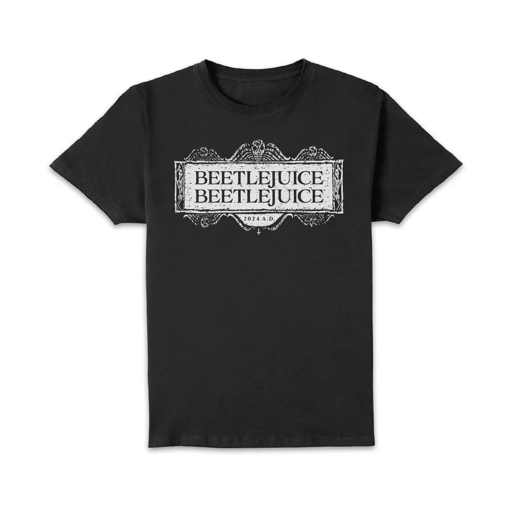 Beetlejuice Logo Unisex T-Shirt - Black - S Image 1