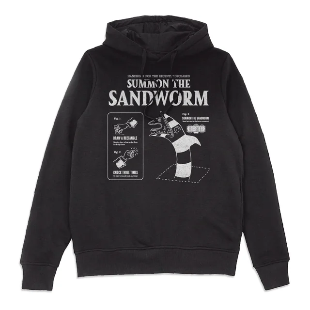Beetlejuice Sandworm Instructional Hoodie - Black