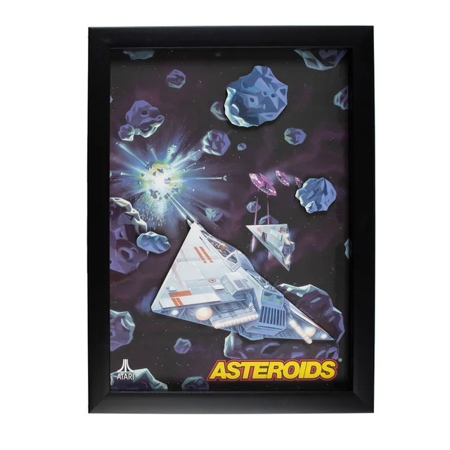 Official Atari 3D Wall Art - Asteroids Collection
