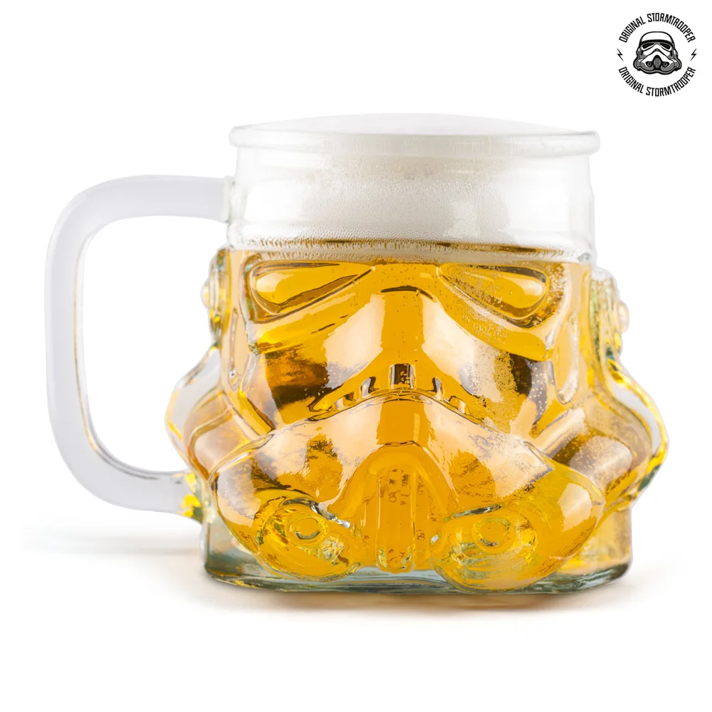 Original Stormtrooper Beer Glass (600ml), based on the Original Stormtrooper Helmet design Image 1