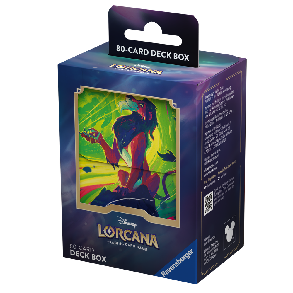 Disney Lorcana Trading Card Game Azurite Sea Scar Deck Box Image 1