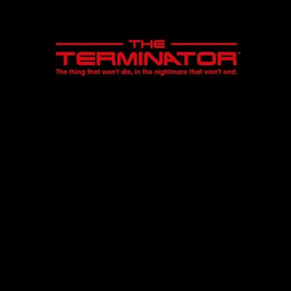 The Terminator Mono Poster Unisex T-Shirt - Black