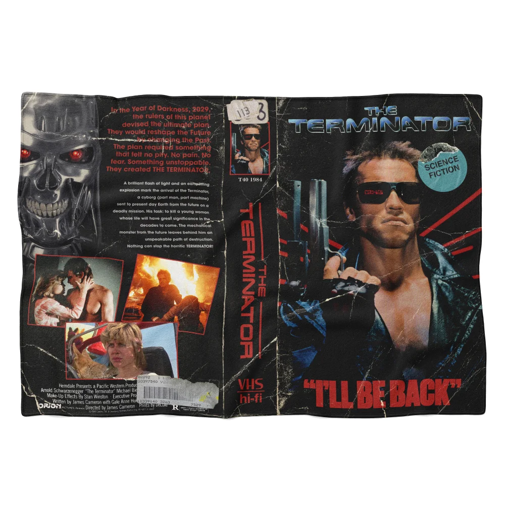 The Terminator VHS Cover Fleece Blanket - L Image 1