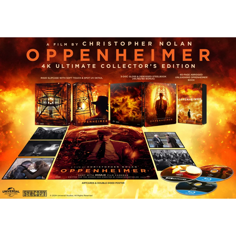 Oppenheimer Ultimate Collector's Edition 4K Ultra HD & Blu-ray Steelbook Image 1