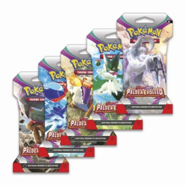 Pokemon TCG Paldea Evovled Sleeved Booster Pack x1 Image 1