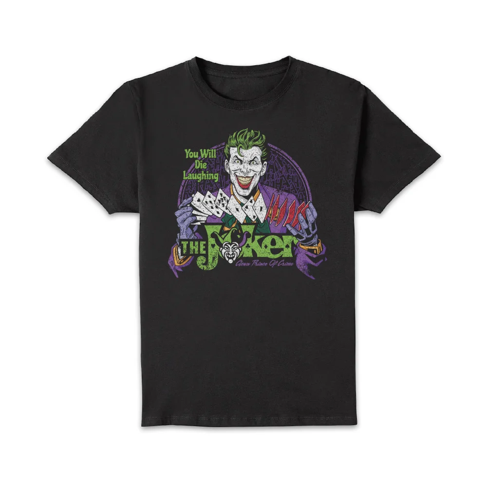 Joker Die Laughing Unisex T-Shirt - Black - L - Noir Image 1
