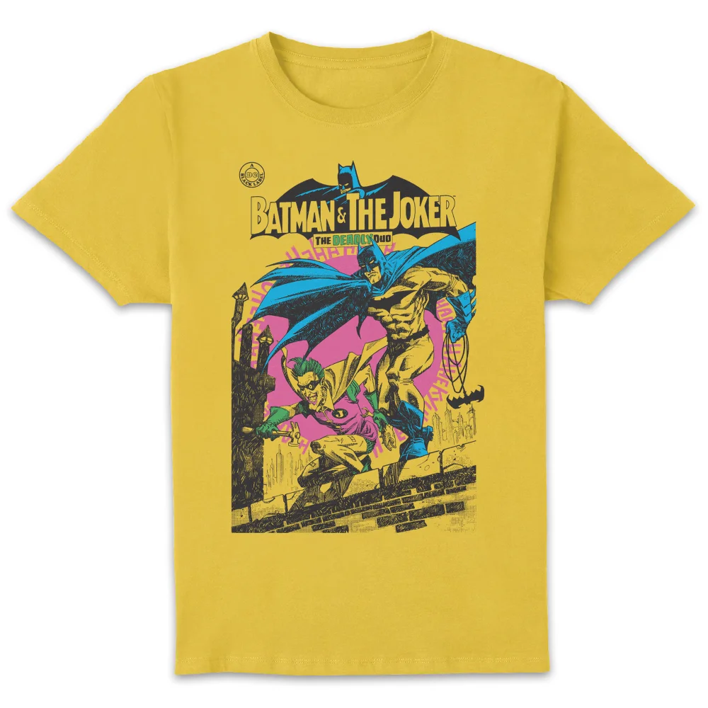 Joker Deadly Duo Unisex T-Shirt - Yellow - XL - Citron Image 1