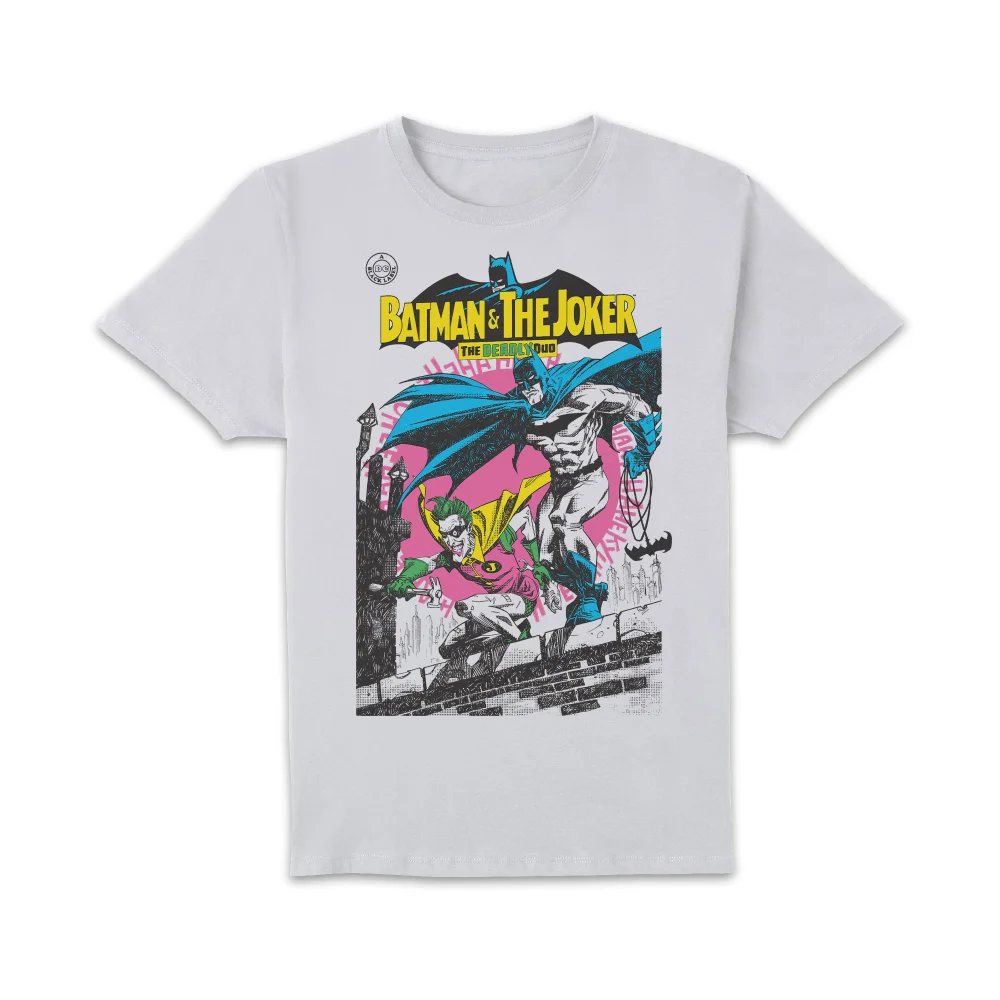 Joker Deadly Duo Unisex T-Shirt - White - S - Blanc Image 1