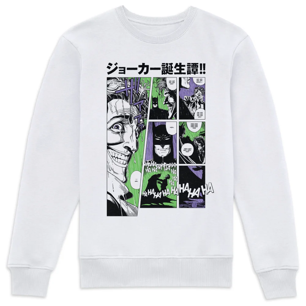 Joker Manga-ha-ha Sweatshirt - White - XS - Blanc Image 1