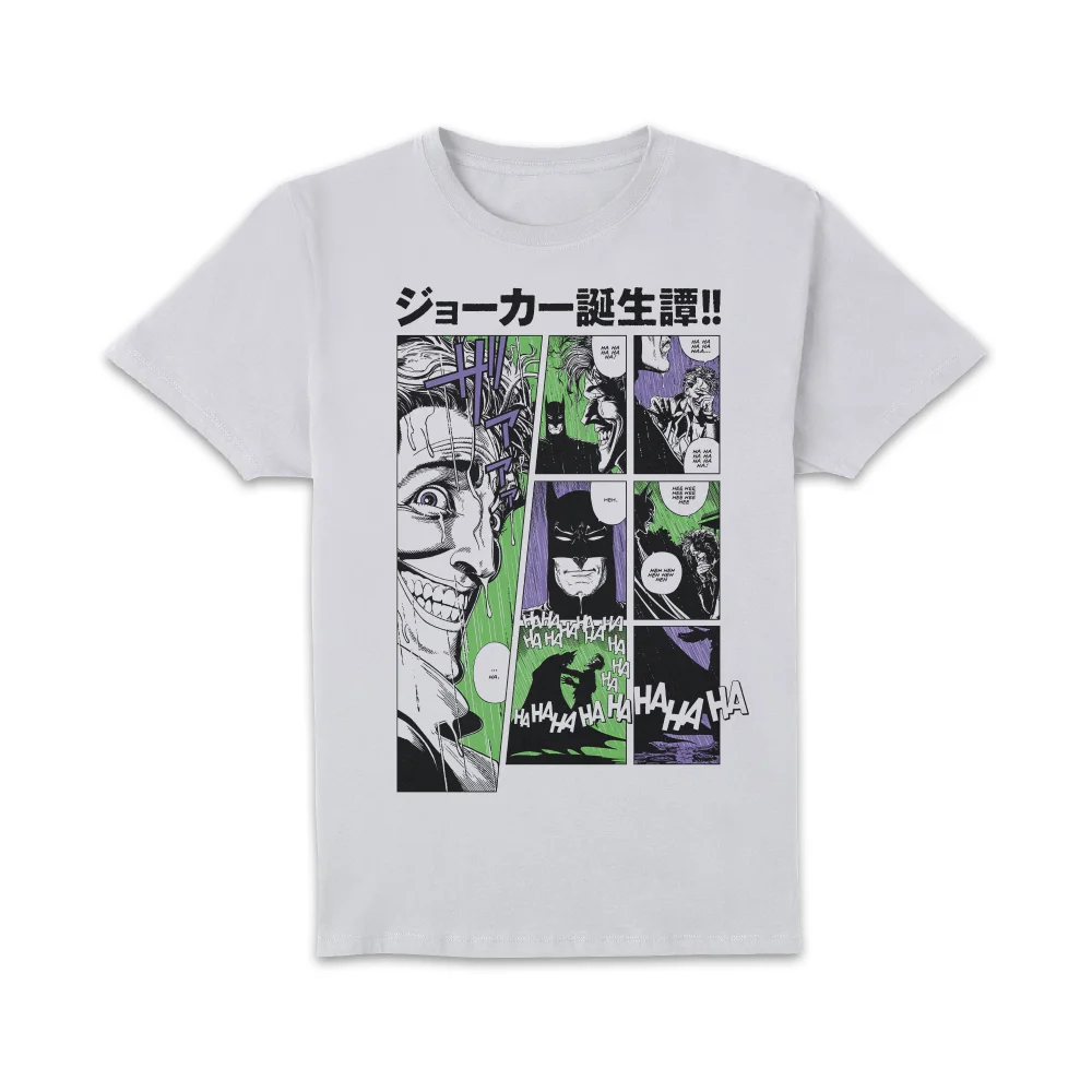 Joker Manga-ha-ha Unisex T-Shirt - White - M - Blanc Image 1