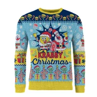 Spongebob Squarepants Krabby Christmas Knitted Christmas Jumper