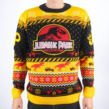 Jurassic Park Logo Knitted Christmas Jumper