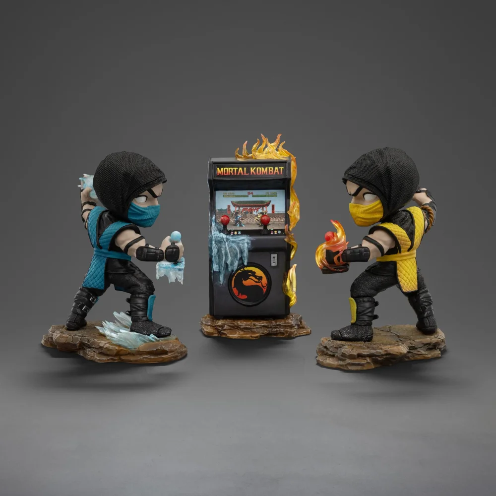 Iron Studios Mortal Kombat Scorpion vs Subzero Arcade Set MiniCo Figure Image 1