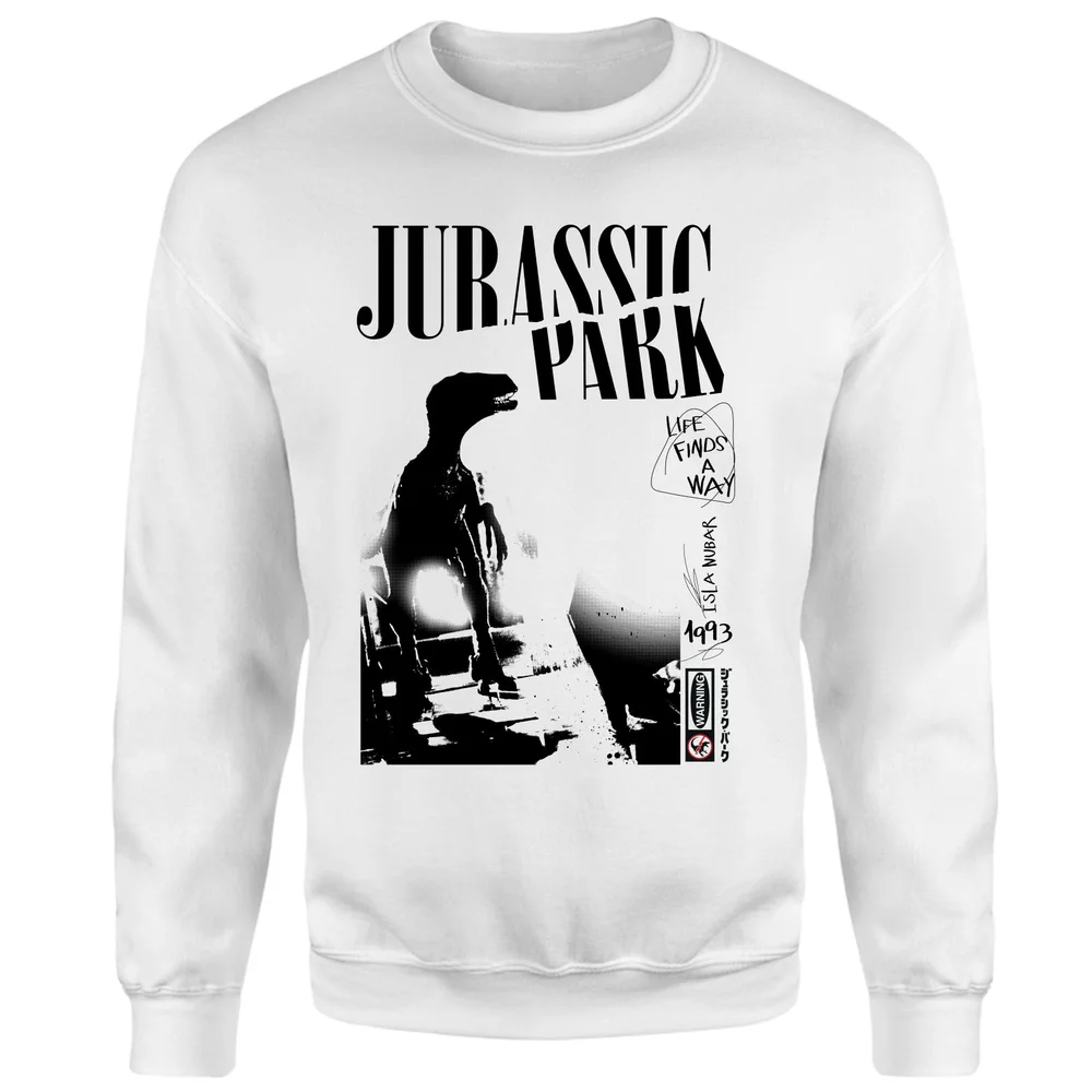 Jurassic Park Evergreen Isla Nublar Punk Sweatshirt - White - XS Image 1