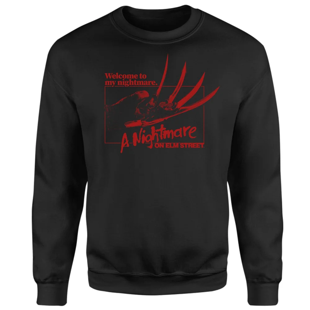A Nightmare On Elm Street Welcome To My Nightmare Sweatshirt - Black - XS Image 1