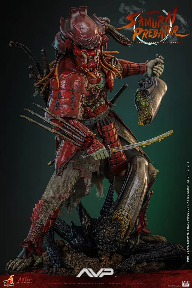 Hot Toys Akaoni Samurai Predator 1:6 Scale Collectible Figure