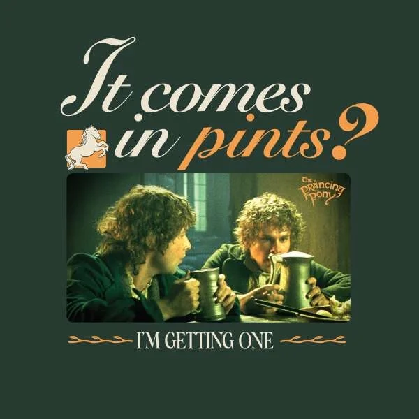 Lord Of The Rings It Comes In Pints Hoodie - Green
