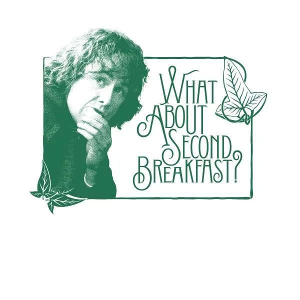 Lord Of The Rings Second Breakfast Hoodie - White