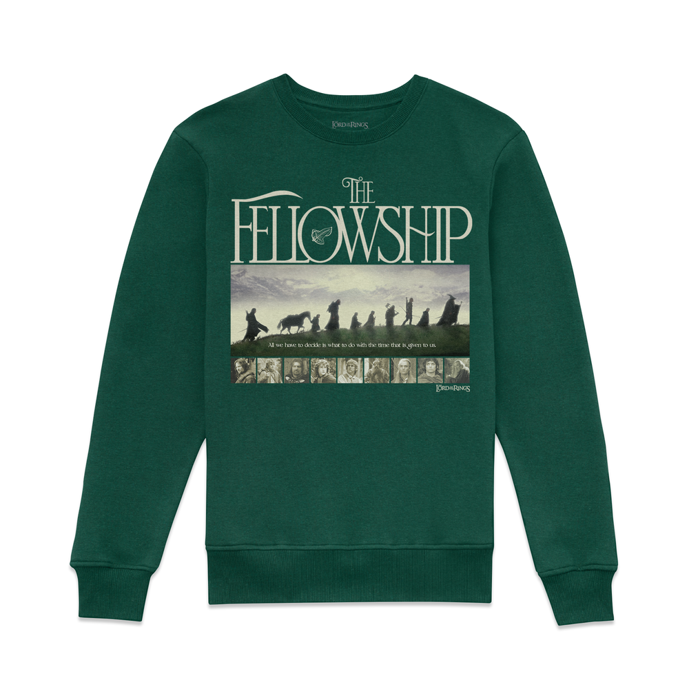 Lord Of The Rings Fellowship Cinematic Sweatshirt - Green - XL Image 1
