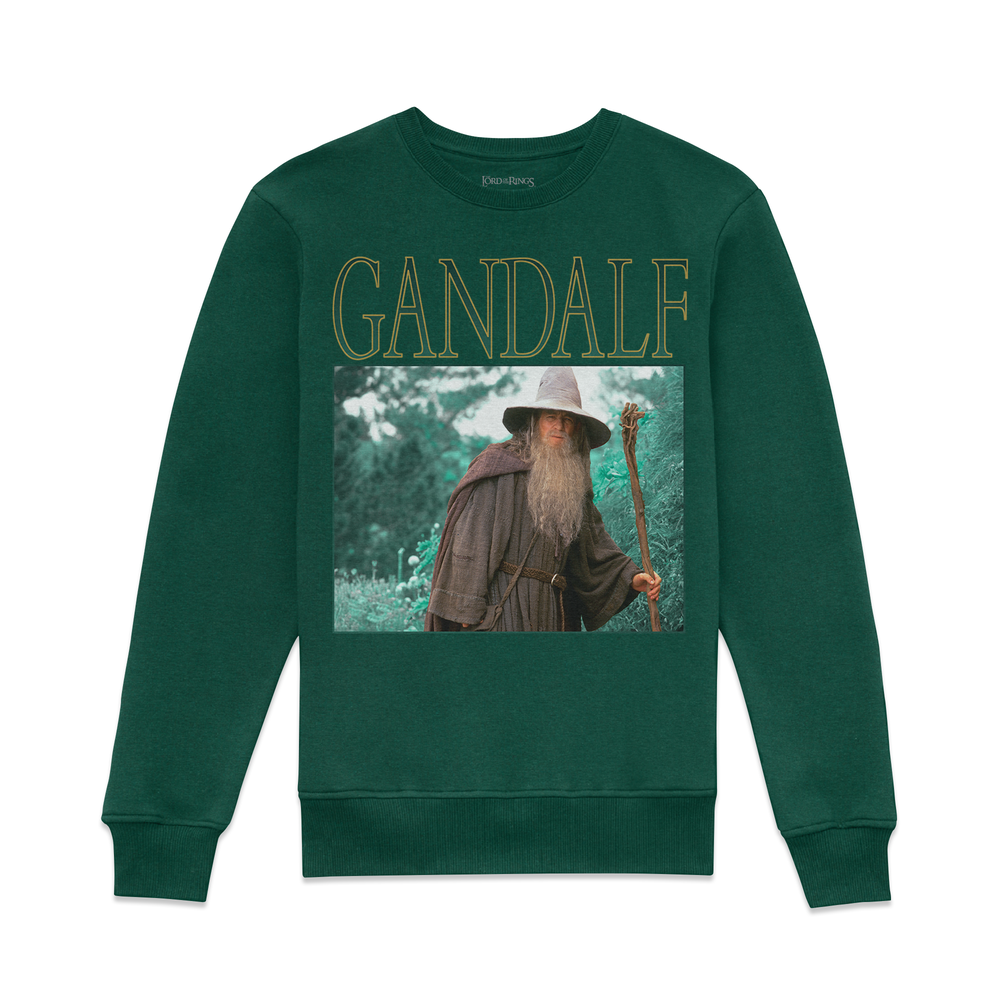 Lord Of The Rings LOTR Gandalf Sweatshirt - Green - XL Image 1
