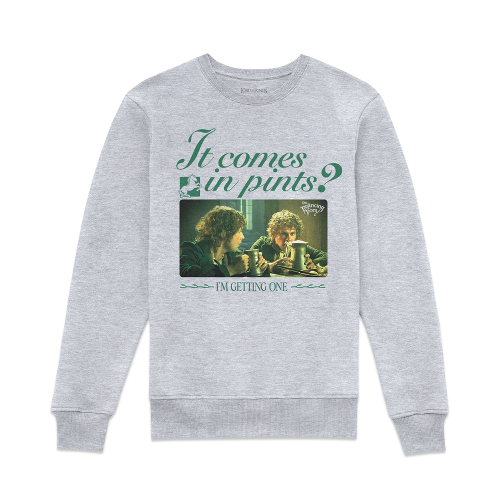 Lord Of The Rings It Comes In Pints Sweatshirt - Grey - S Image 1