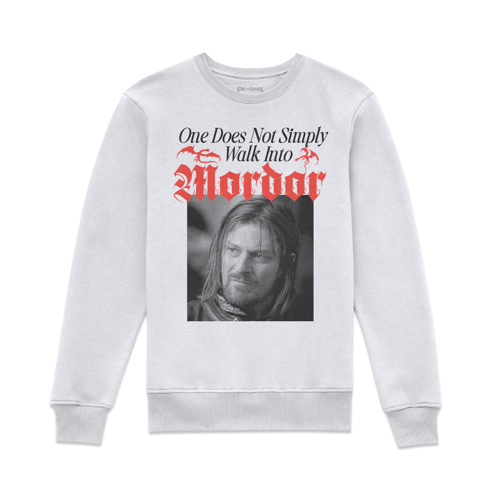 Lord Of The Rings Walk Into Mordor Sweatshirt - White - S Image 1