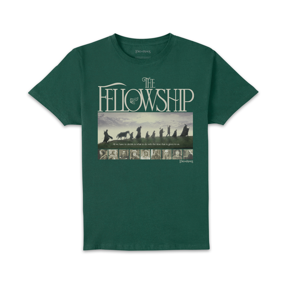 Lord Of The Rings Fellowship Cinematic Unisex T-Shirt - Green - XXL Image 1