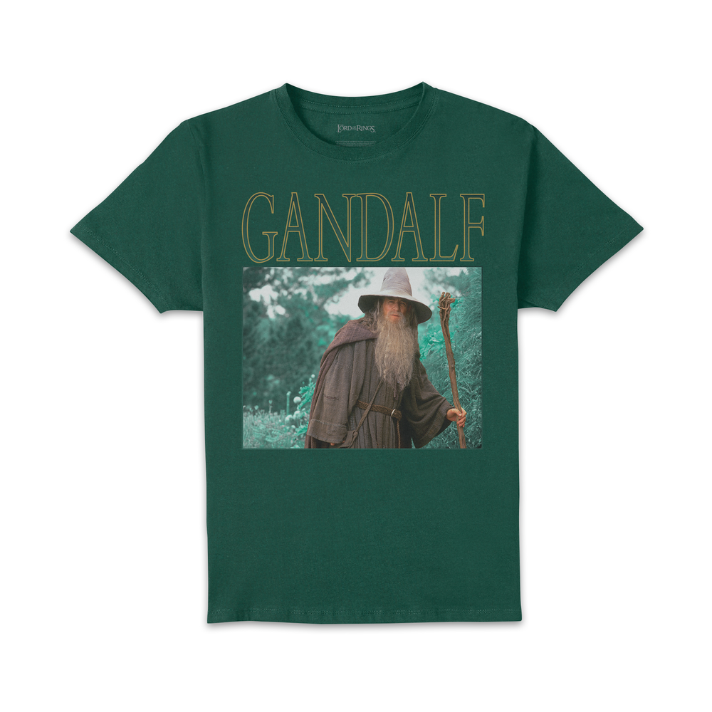 Lord Of The Rings LOTR Gandalf Unisex T-Shirt - Green - XXL Image 1