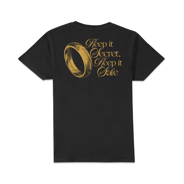 Lord Of The Rings Keep It Safe Unisex T-Shirt - Black