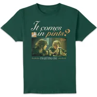 Lord Of The Rings It Comes In Pints Unisex T-Shirt - Green