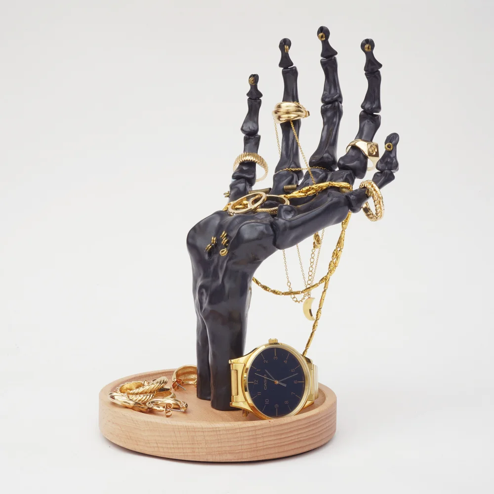 BLACK HAND SKELETON JEWELLERY TIDY Image 1