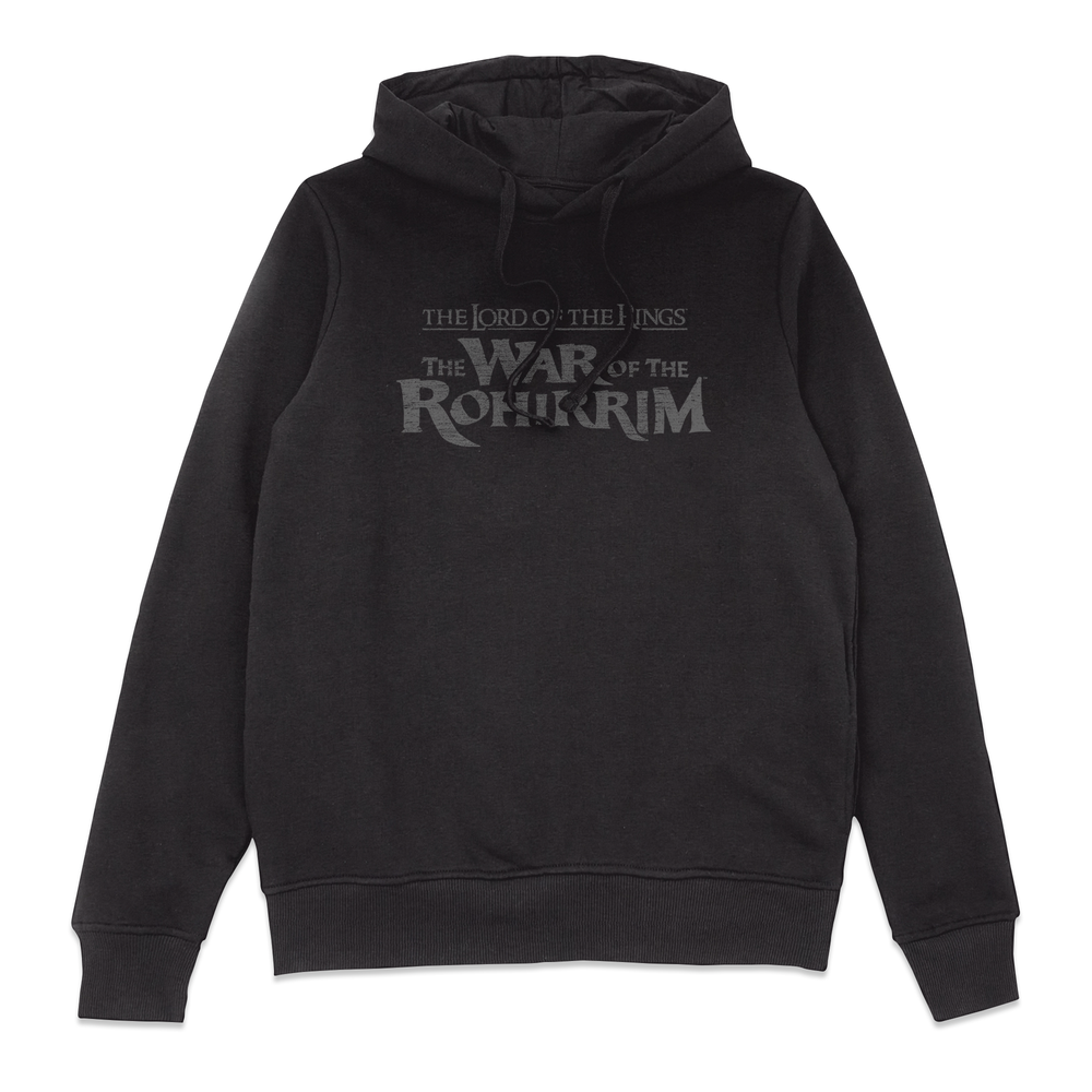 Lord Of The Rings Textured Logo Hoodie - Black - M Image 1