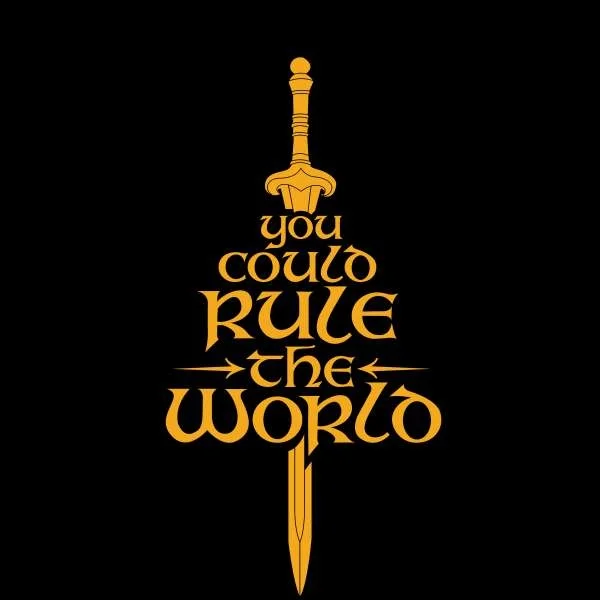 Lord Of The Rings Rule The World Men's T-Shirt - Black