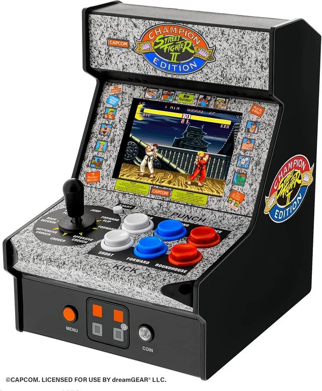 MICRO PLAYER 7.5" STREET FIGHTER II CHAMPION EDITION COLLECTIBLE RETRO
