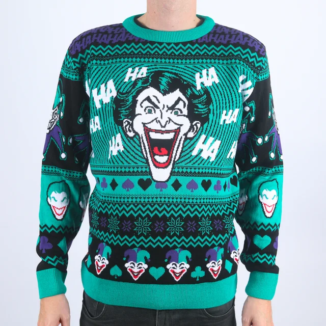 The Joker Ha-Ha-Happy Holidays Knitted Christmas Jumper