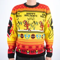 Deadpool and Wolverine Happy Holidays LFG! Knitted Christmas Jumper