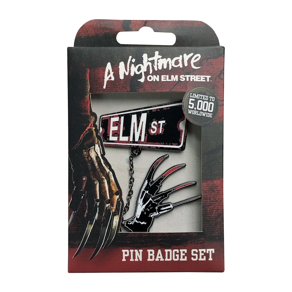 Nightmare on Elm St Pin Badge Set Image 1