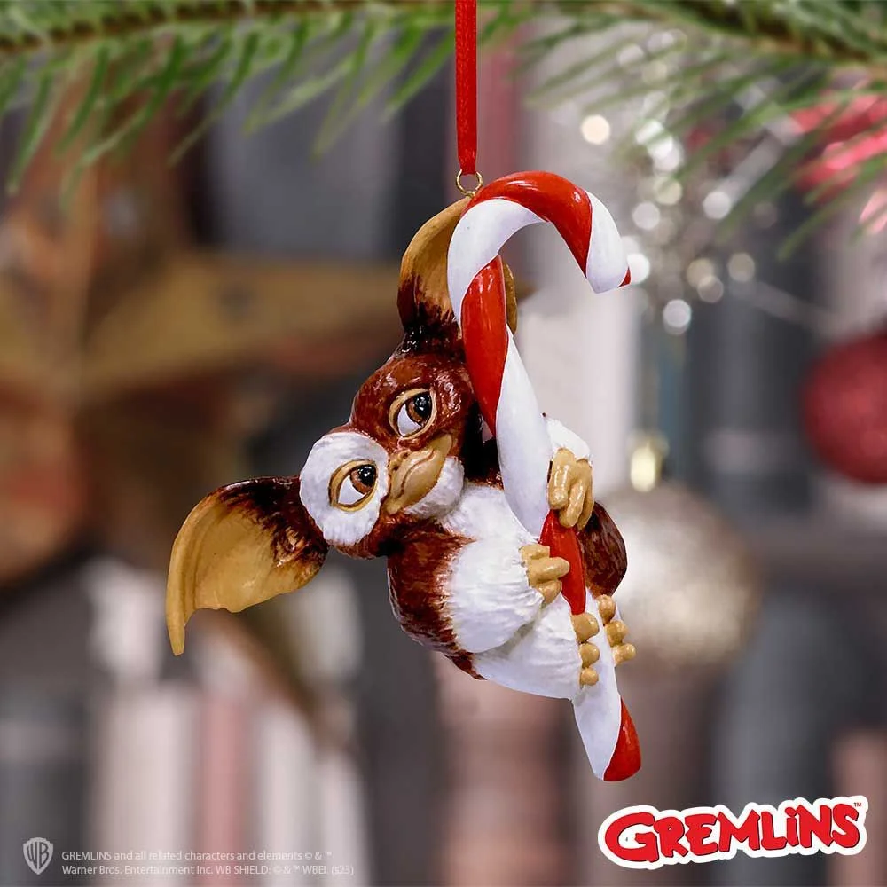 Gremlins Gizmo Candy Cane Hanging Ornament 11cm Image 1