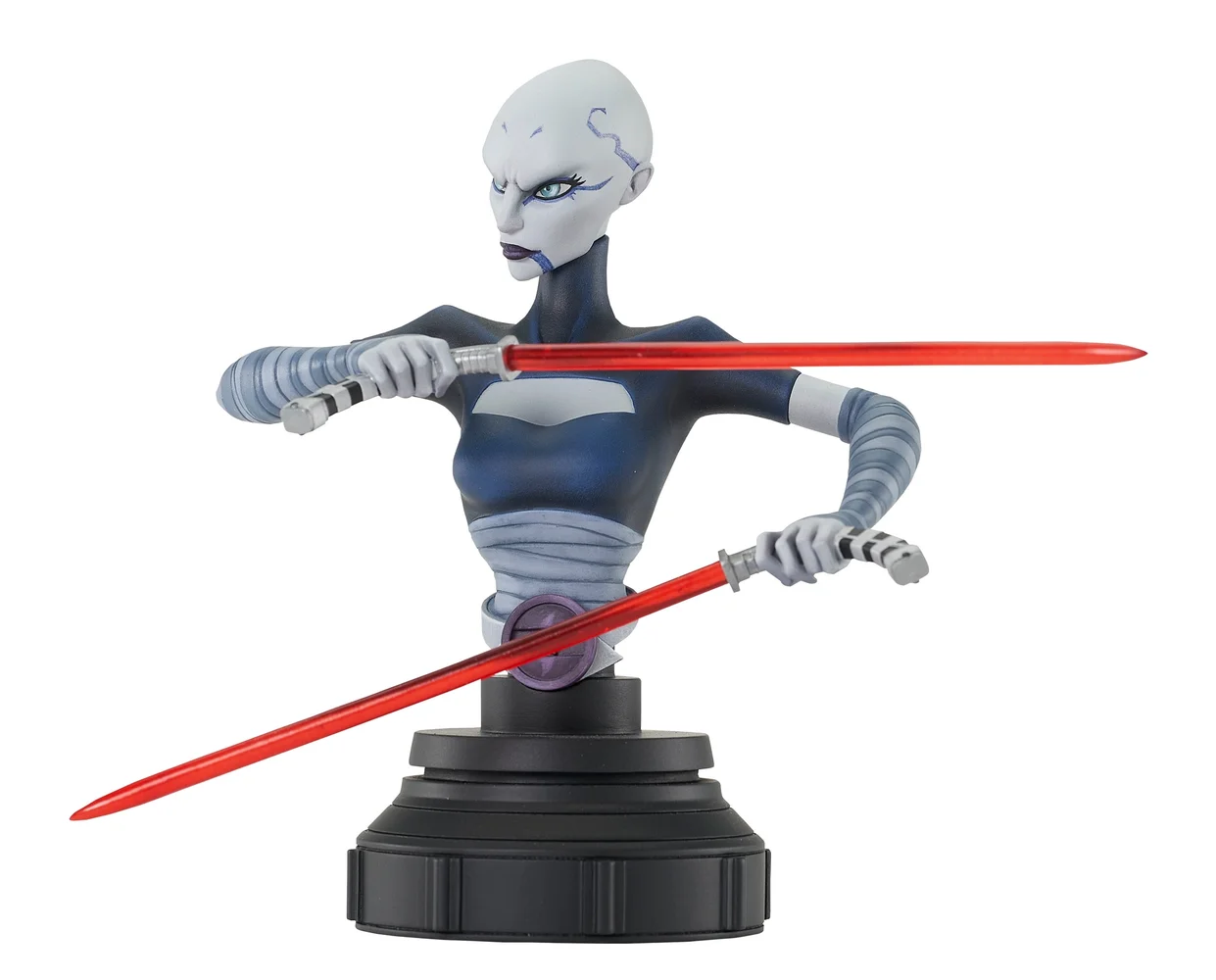 Gentle Giant Star Wars The Clone Wars Animated Asajj Ventress 1/7 Scale Mini Bust Image 1
