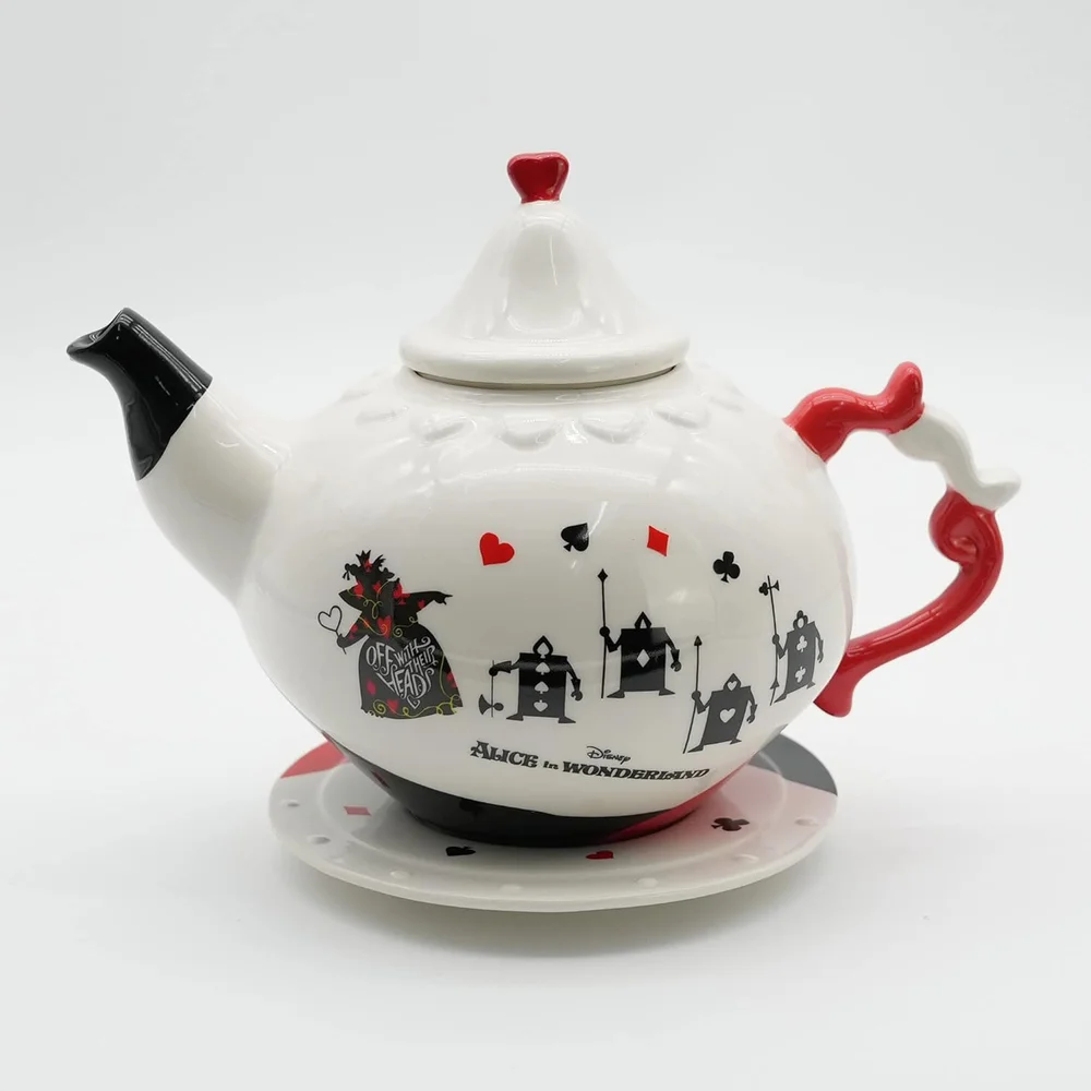 Disney Alice in Wonderland Queen of Hearts Ceramic Premium Teapot Image 1