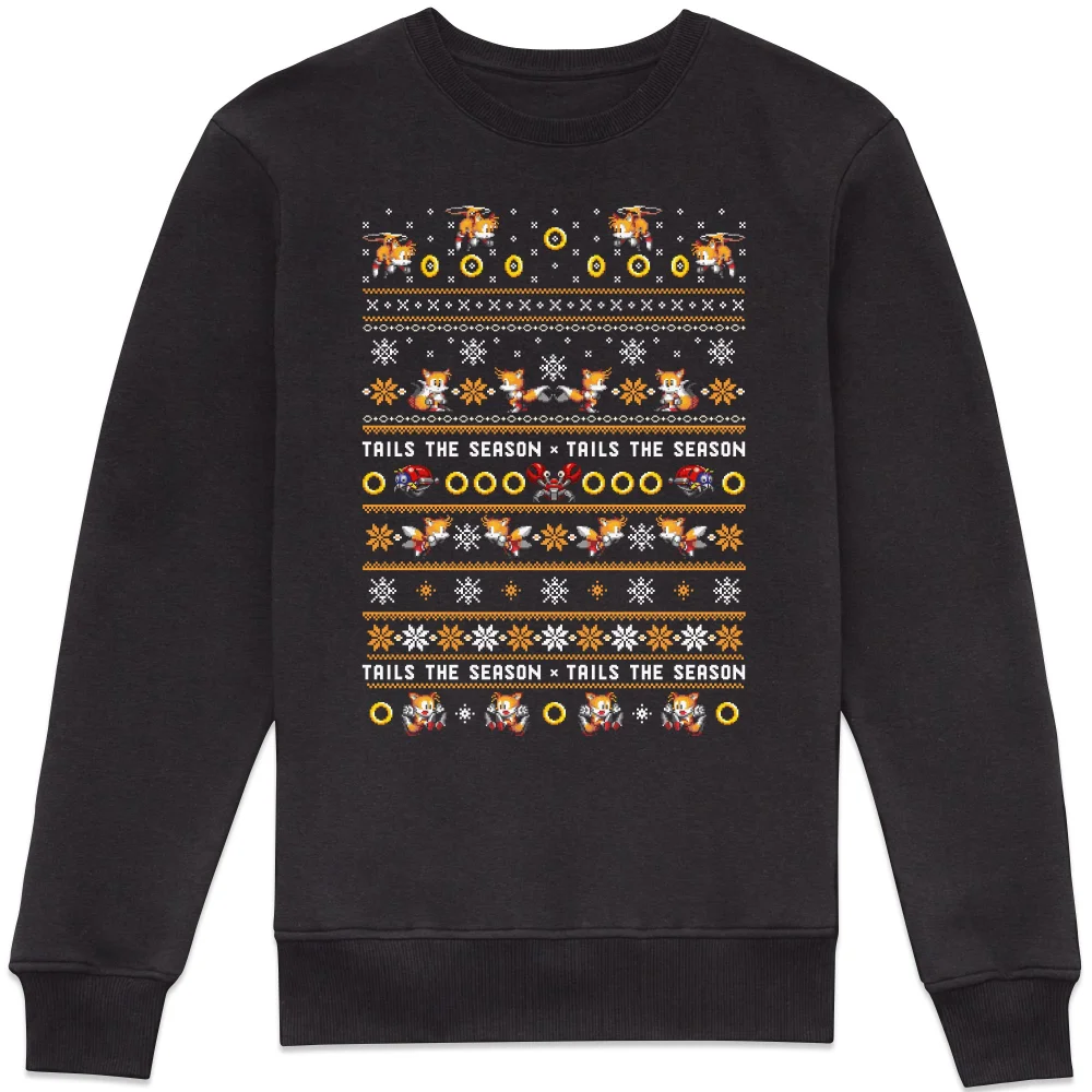 SONIC THE HEDGEHOG Tails The Season Sweatshirt - Black - 3XL Image 1