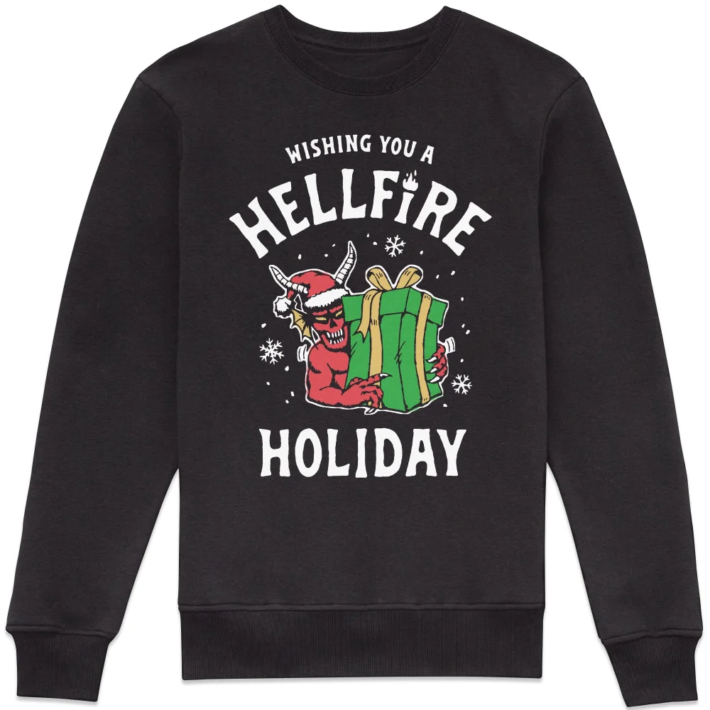 Stranger Things Hellfire Holiday Sweatshirt - Black - 3XL Image 1