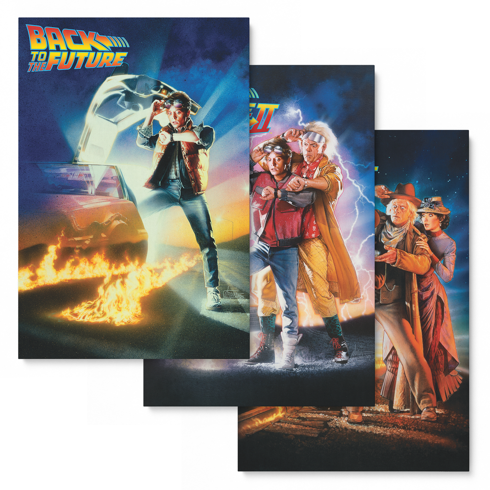 Decorsome x Back to the Future Canvas 3-pack bundle - 20" x 30" Image 1